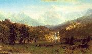 Albert Bierstadt The Rocky Mountains, Lander Peak oil on canvas